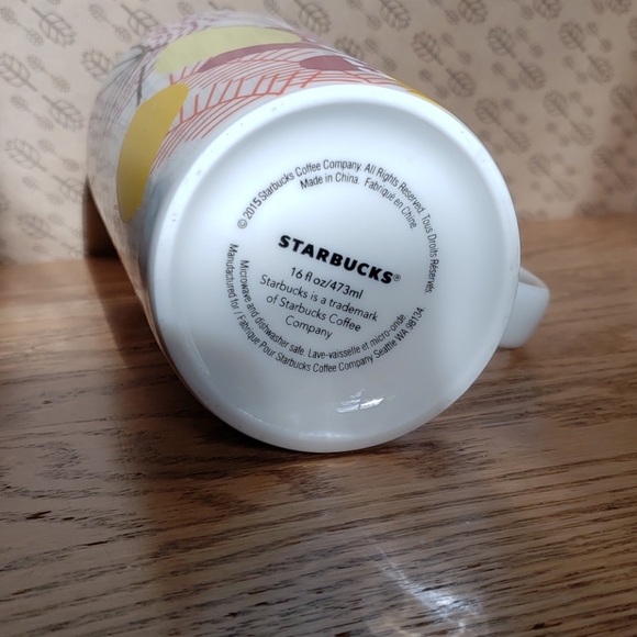 Starbucks, Flowers and Lemons Mug - Picture 3 of 5